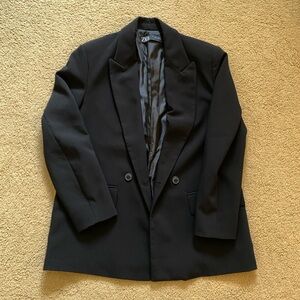 Zara black suit jacket for women
